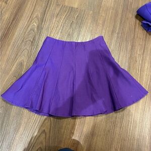 Purple Women's Pleated Skirt